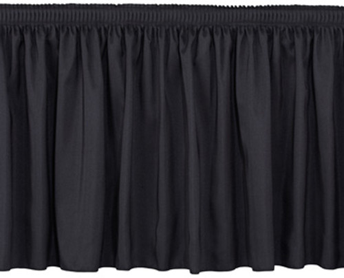 Shirred Polyester Bar Riser Skirting with Velcro Clips - Sold By the Foot - 10+ Colors - Poly - 20+ Free Ship