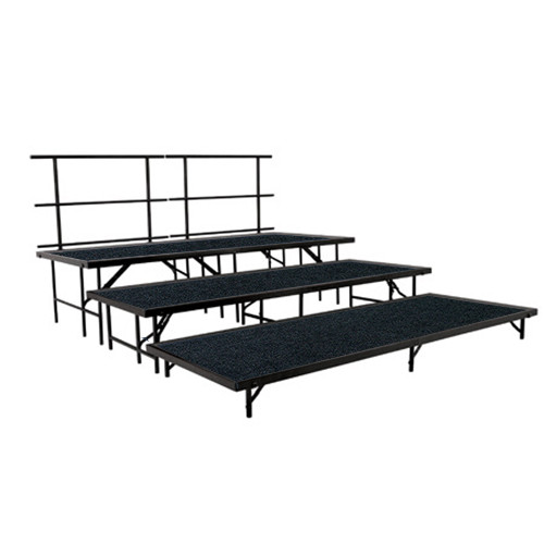 Carpeted Multi-Level Portable Performance Stage Set By National Public Seating - 2 Sizes - 4 Colors - Free Shipping - 10Warranty