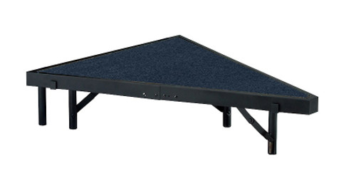 Multi-Height Carpeted Portable Performance Stage Pies By National Public Seating - 8 Sizes - 4 Colors - 10Warranty
