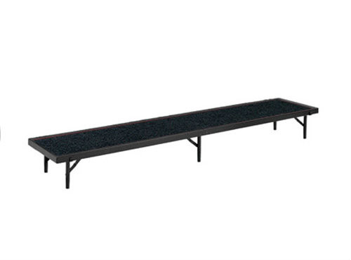 Portable Carpeted Straight Riser By National Public Seating - 4 Colors - 4 Sizes - 10Warranty