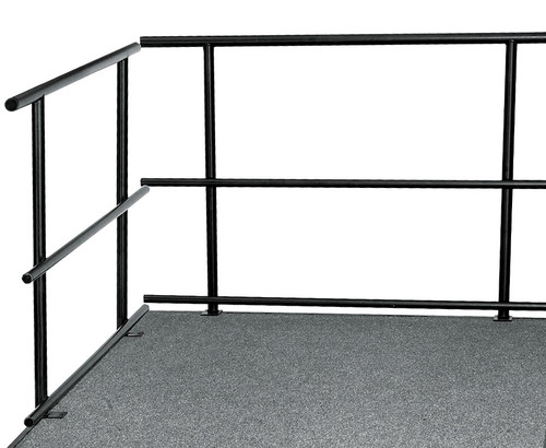 Guard Rails For Portable Performance Stages By National Public Seating - 3 Sizes - 10Warranty