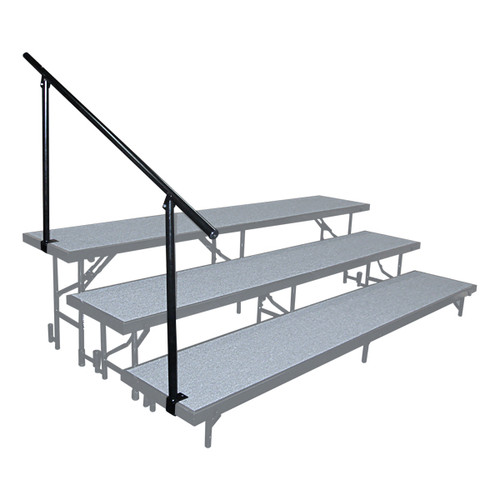 Side Guard Rails For Standard Portable Risers By National Public Seating - 3 Sizes - 10Warranty