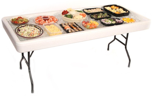 Fill 'N Chill Plastic Party Table - Free Shipping - 2 Colors
