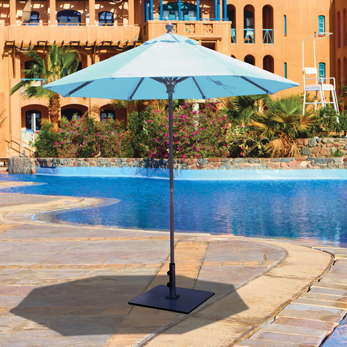 Galtech 7.5-ft. Aluminum Umbrella With Manual Lift, Model 722 - Free Shipping - 10+ Colors