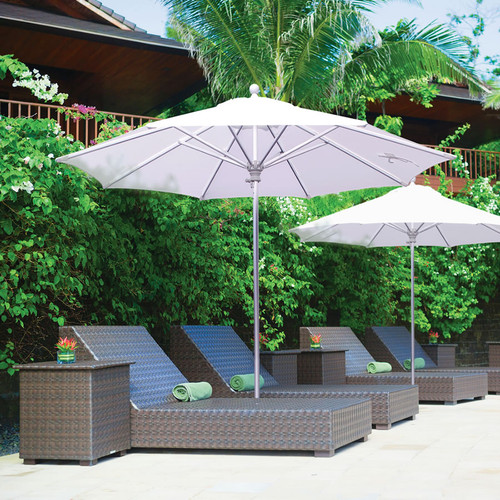 Galtech 9-ft. Aluminum Umbrella With Manual Lift, Model 732 - Free Shipping - 10+ Colors