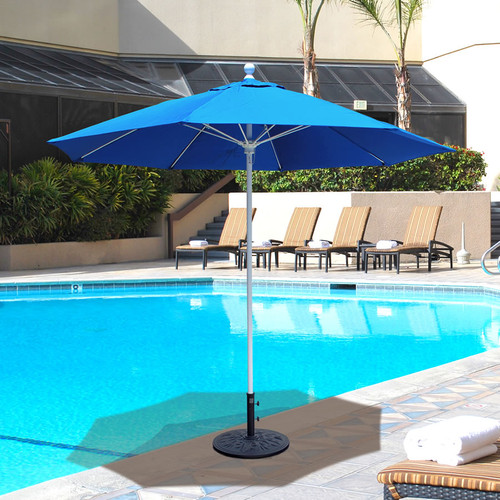 Galtech 9-ft. Aluminum Umbrella With Manual Lift, Model 735 - Free Shipping - 10+ Colors