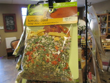 Mississippi Delta Tomato Basil Soup Mix
 
Ingredients: Rice, Carrot, Onion, Celery, Shallots, Dried Tomatoes, Italian Parsley, Yellow Bell Pepper, and Spices.

 No Salt Added, Gluten Free, Serves 5-6

100% Natural