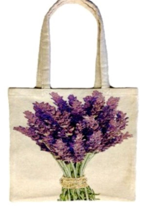 lavender tote bag