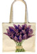 Tote Bag with Lavender Bouquet