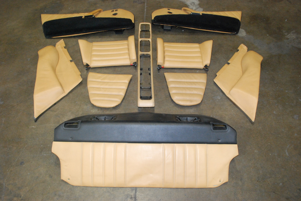 Porsche 911 964 10 Pcs Interior Kit Tan Console Door Panels