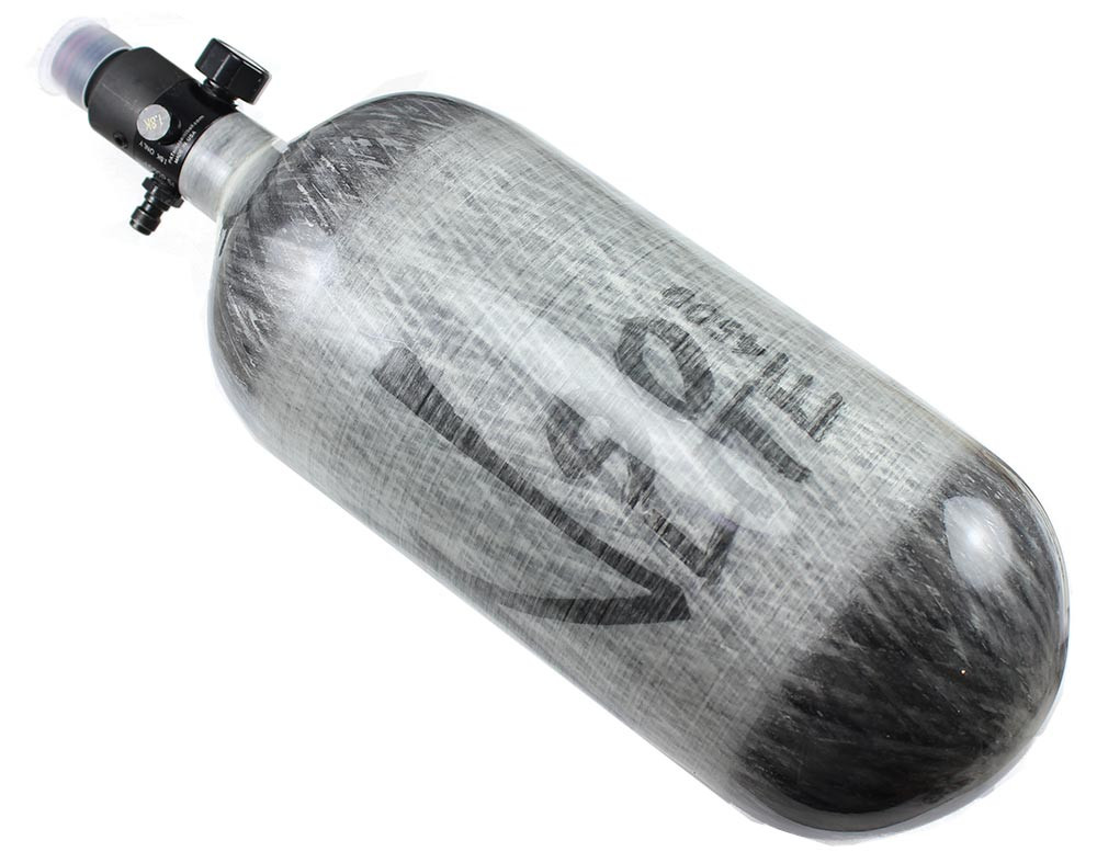 PRO V2 SHP REG Ninja Carbon Fiber HPA Tank 90//4500 LITE Grey