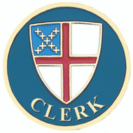Clerk Lapel Pin - Episcopal Shield