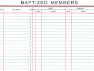 Register of Baptisms #32 - Small Size 