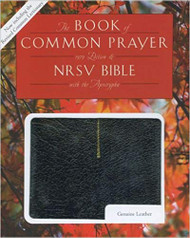 Book of Common Prayer and Bible Combination (NRSV with Apocrypha), Genuine Leather, Black