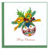 Quilled Christmas Ornament Greeting Card
