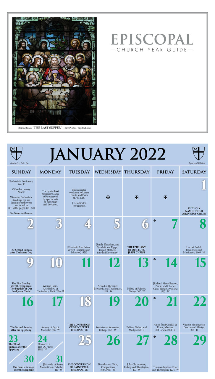 Episcopal Church Year Guide Kalendar Calendar 2022 Episcopal Shoppe