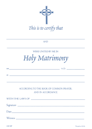 Marriage Certificate #330R (Pack of 25)