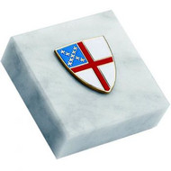 Episcopal Shield 2x2 Paperweight