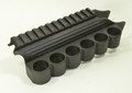 TacStar® Shotgun Aluminum Rail Mount with 6-Shell Polymer SideSaddle - Rem 870, 1100 & 11-87 (12ga)