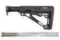 Hogue® AR-15/M-16 OverMolded Collapsible Buttstock Assembly - Includes Mil-Spec Buffer Tube and Hardware - Black Rubber