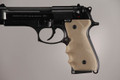 Hogue® Beretta 92/96 Series Rubber Grip with Finger Grooves - FLAT DARK EARTH