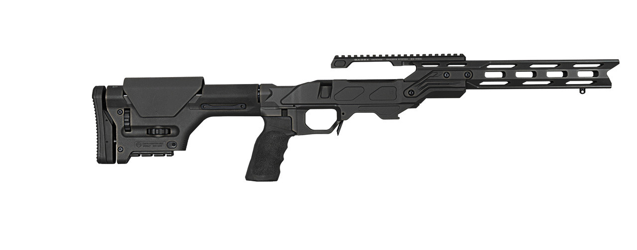 Cadex Defence™ FIELD Strike Chassis Long Action Rem 700 - BLACK