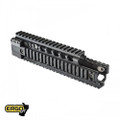 ERGO® AR-15/M16 Two Piece Free Float Handguard (With Overshoot and A2 Front Sight Cut-out) - BLACK