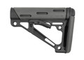 Hogue® AR-15/M-16 OverMolded Collapsible Buttstock - Fits Commercial Buffer Tube - SLATE GREY
