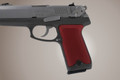 Hogue® Ruger P94 Checkered Aluminum - Matte Red Anodize