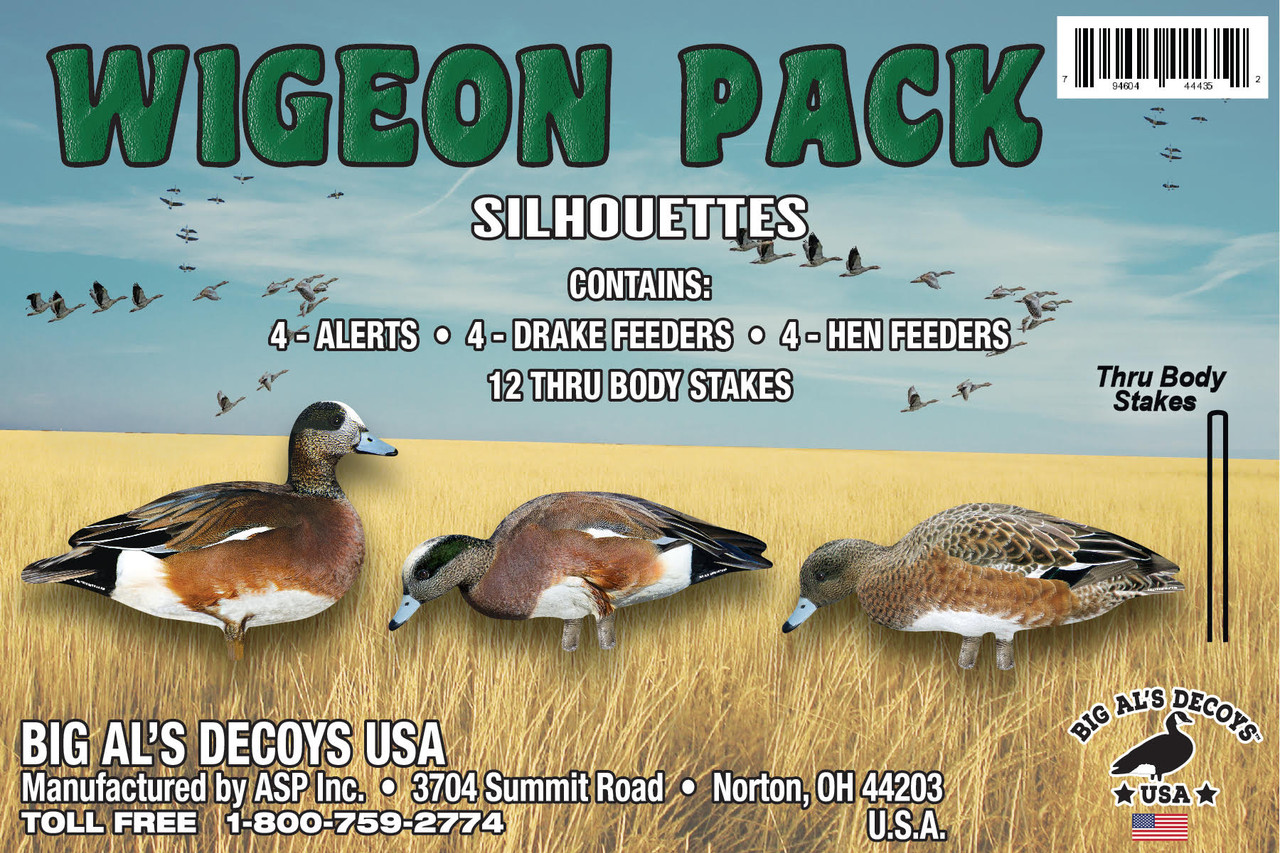 Wigeon Pack Duck Silhouettes Big Al's Decoys
