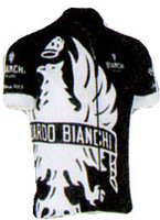 Bianchi Milano Cinca Black White Jersey Front View