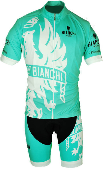 Bianchi Milano Cinca Green White Jersey Front