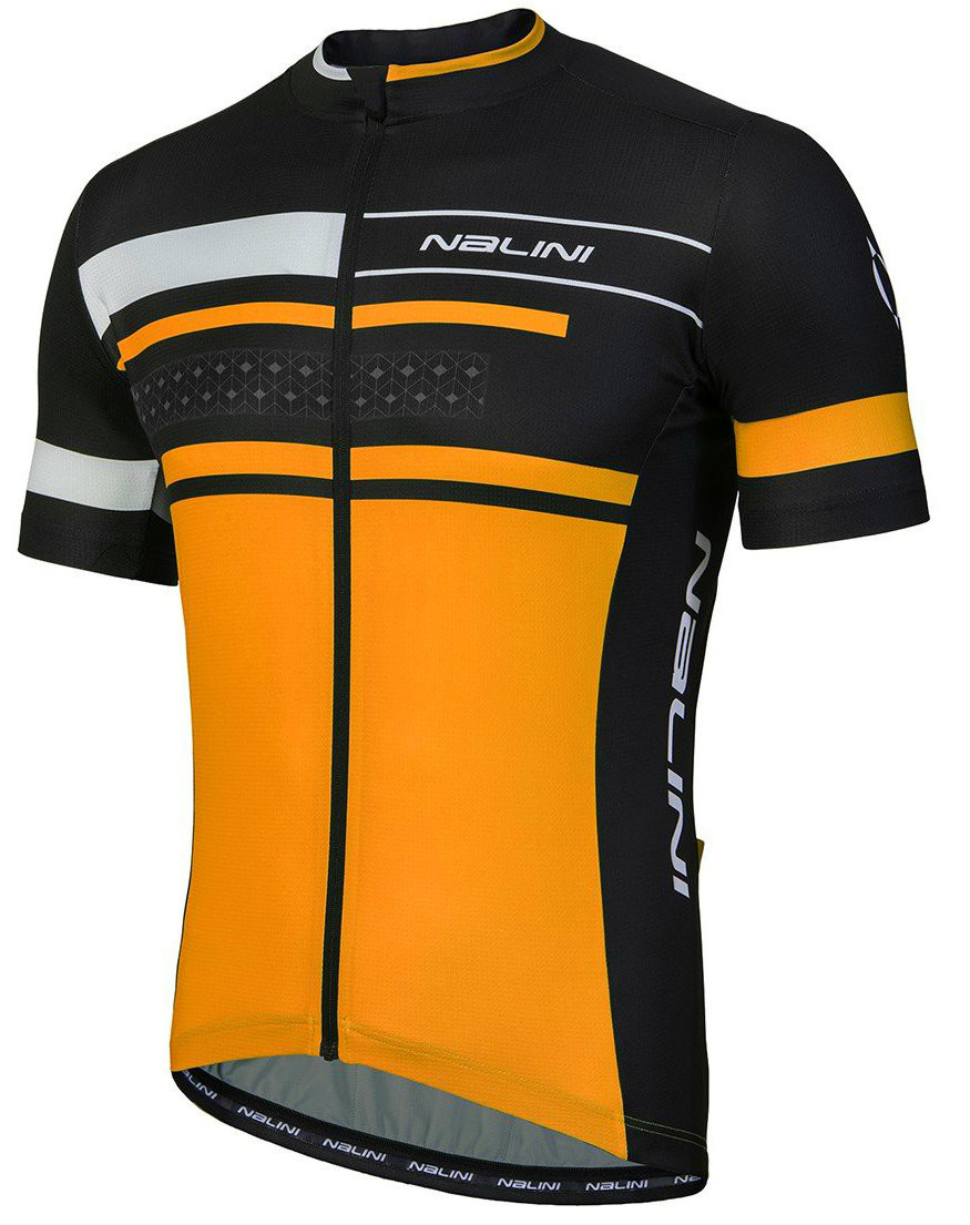 orange cycling jersey