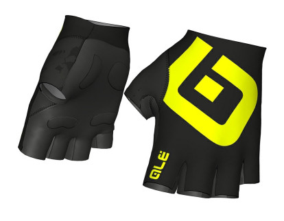 ALE Air Gloves Yellow Fluo Black Gloves