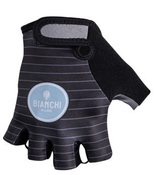  Bianchi Milano Anapo Stripes Black Green Gloves