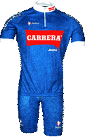 Carrera Blue Retro HZ Jersey  Front View