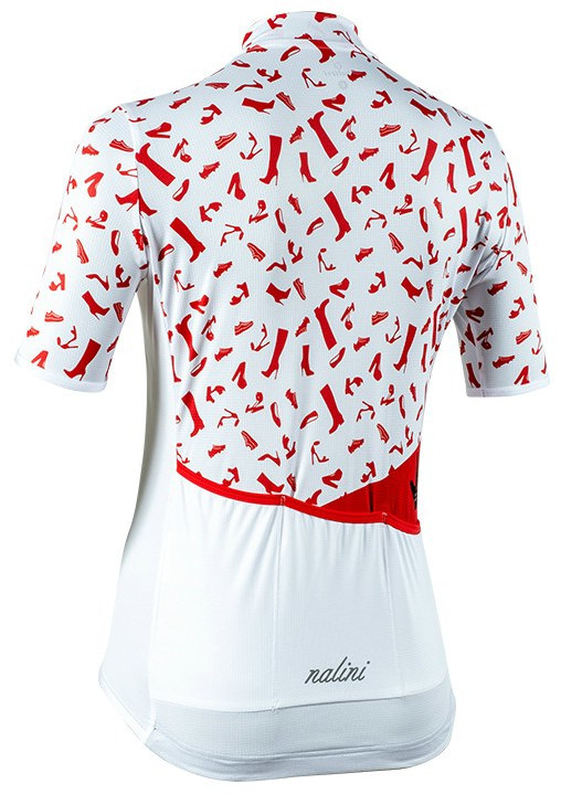 Nalini Red Shoes White Jersey Rear