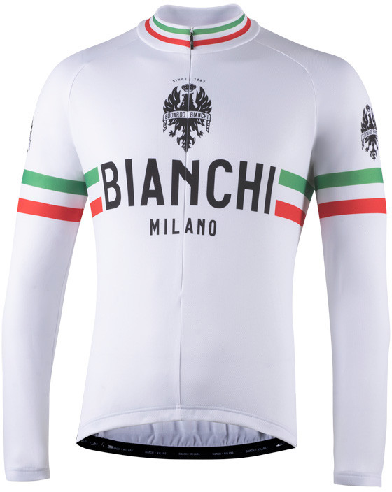 Tratado petróleo crudo marioneta Bianchi Milano Storia White Long Sleeve Jersey. | Cycling Winter