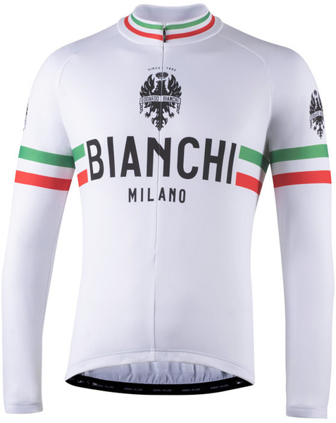Bianchi Milano Storia White Long Sleeve Jersey 