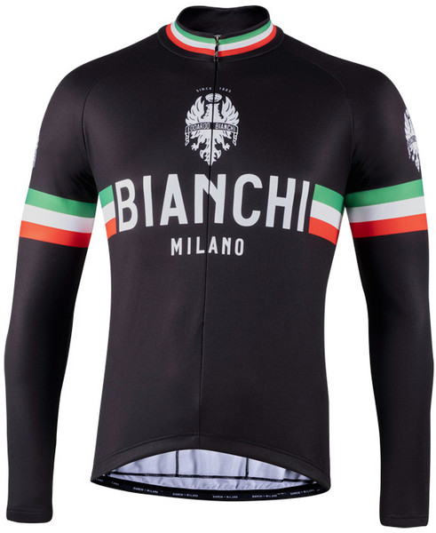 Bianchi Milano Storia Black Long Sleeve Jersey