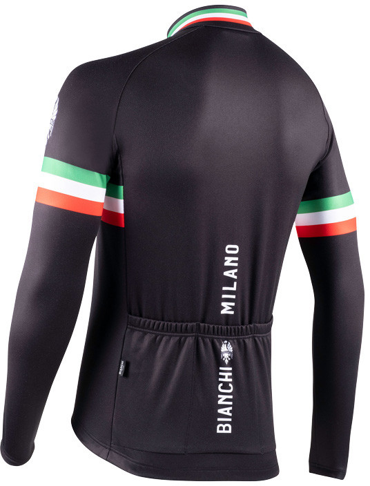 Bianchi Milano Storia Black Long Sleeve Jersey Rear