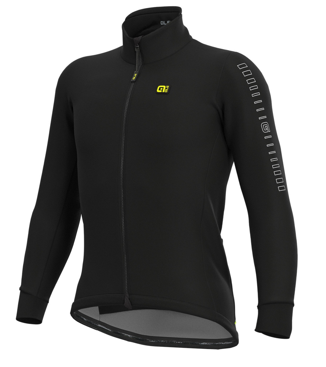 ALE' Solid Fondo Jacket White Long | Cycling Winter
