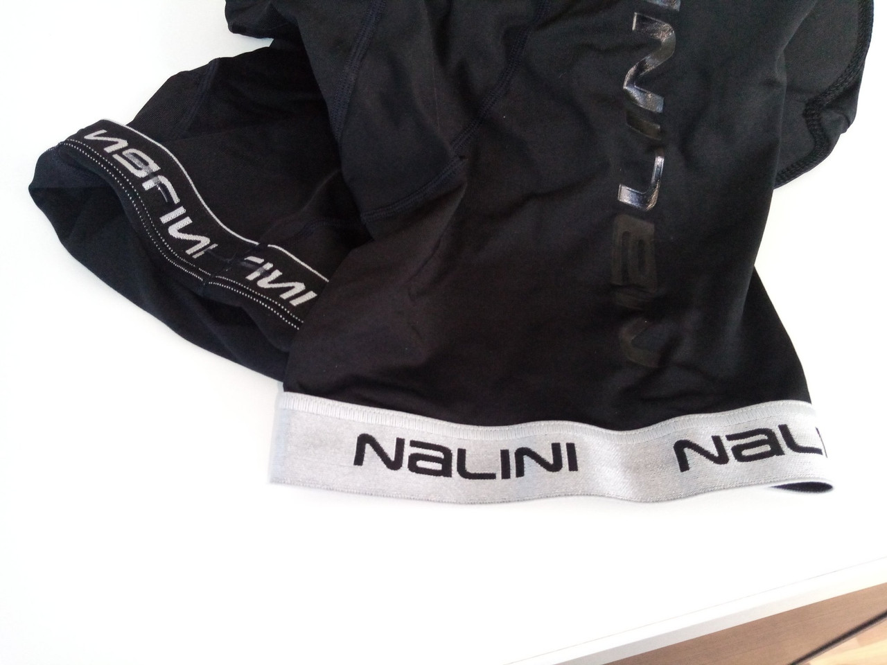 Nalini Marmo Black Bib Shorts Reflective
