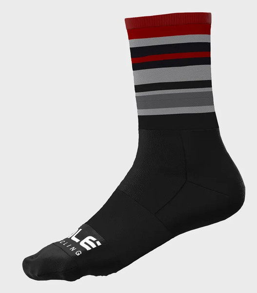 ALE' Stripes Red Socks