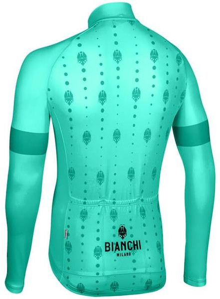 Bianchi Milano Perticara Celeste Long Sleeve Jersey Rear