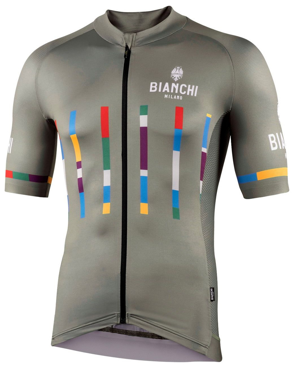 Bianchi Milano Fanaco Gray Jersey | Premium Cycling Jerseys
