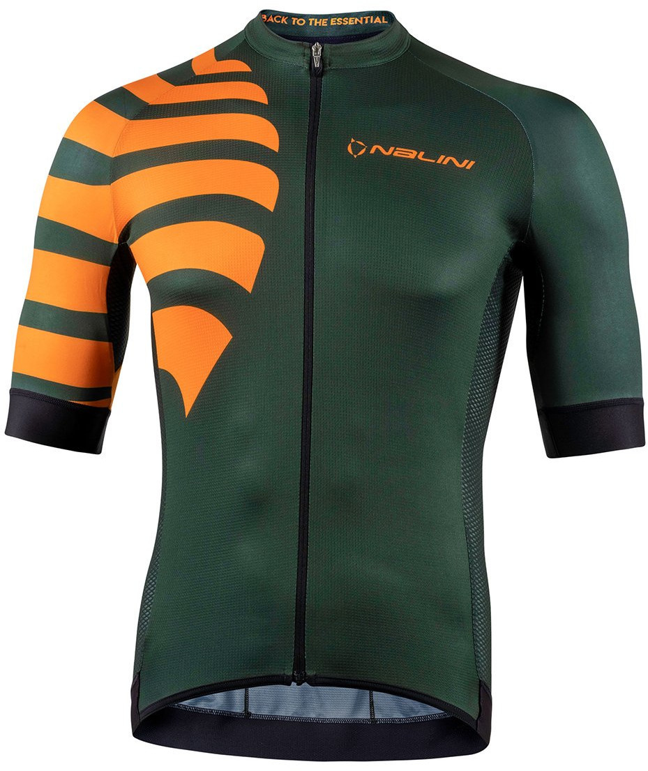 Nalini Stripes BAS Orange Forest Green Jersey