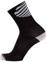 Nalini Topeka Comp White Black Socks