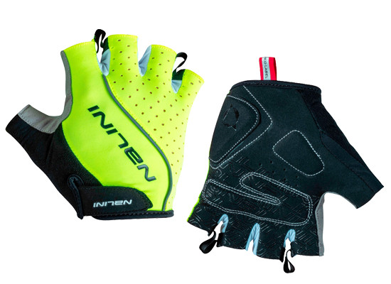 Nalini Closter Velcro Strap Yellow Fluo Gloves