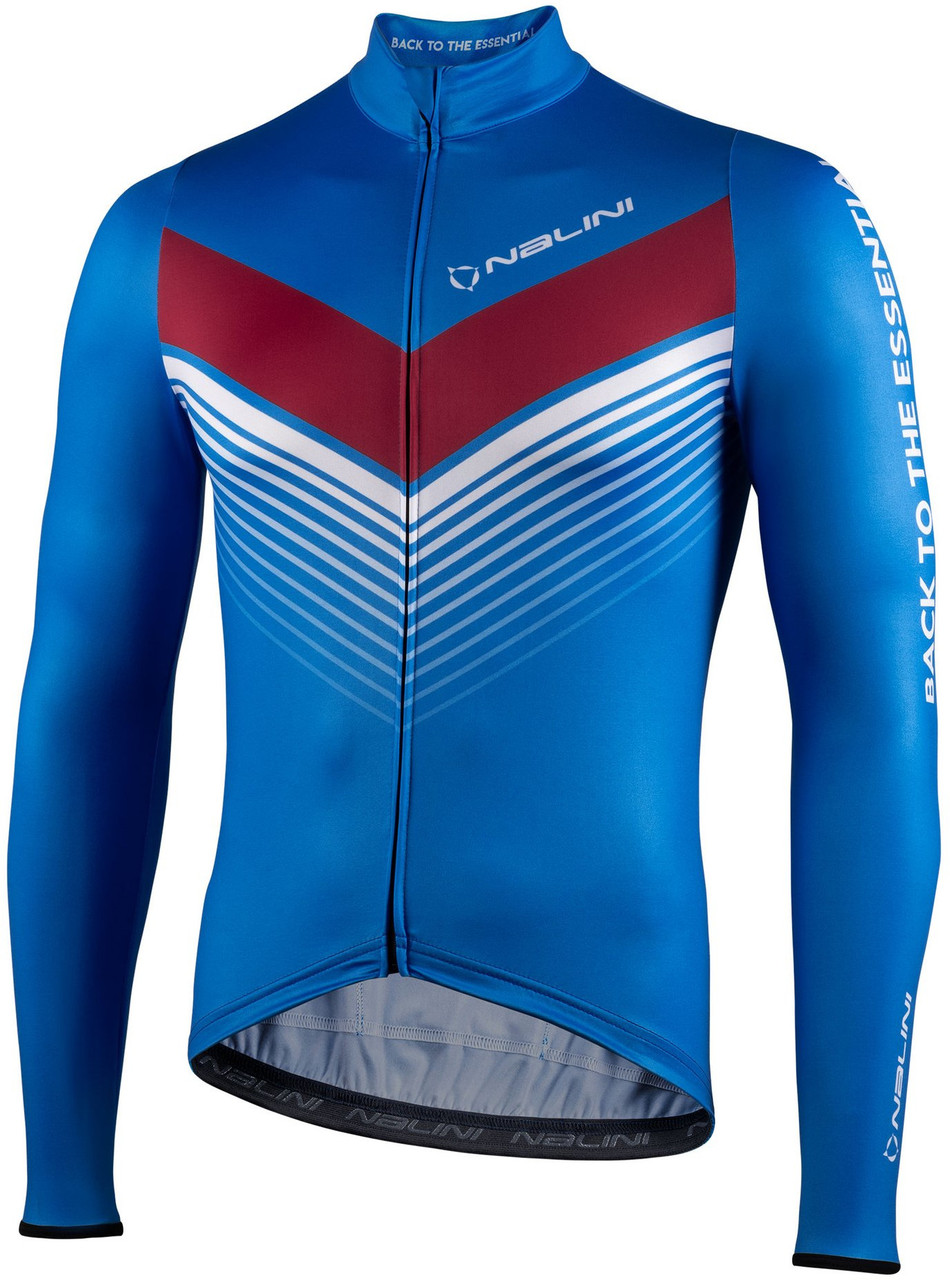 Nalini Fit Thermal Blue Long Sleeve Jerseys made by Nalini